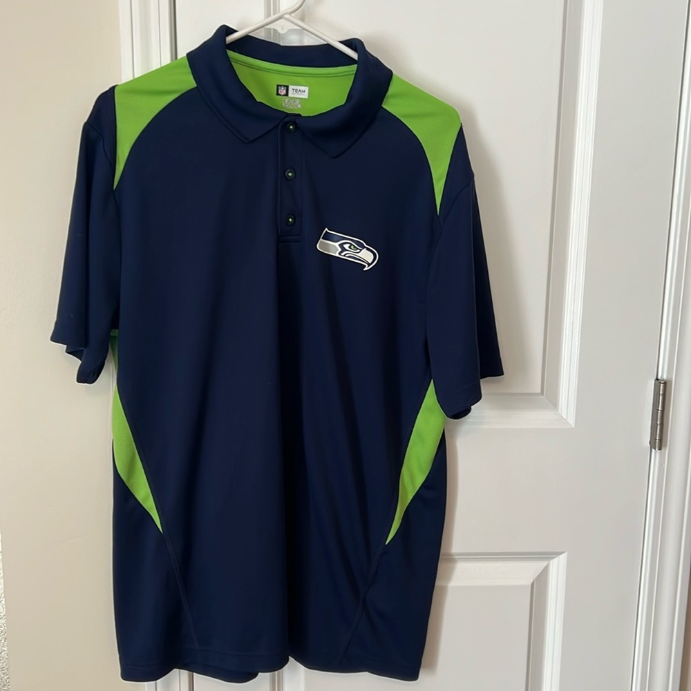 NFL Team Apparel TX3 Cool Seattle Seahawks Short Sleeve Polo